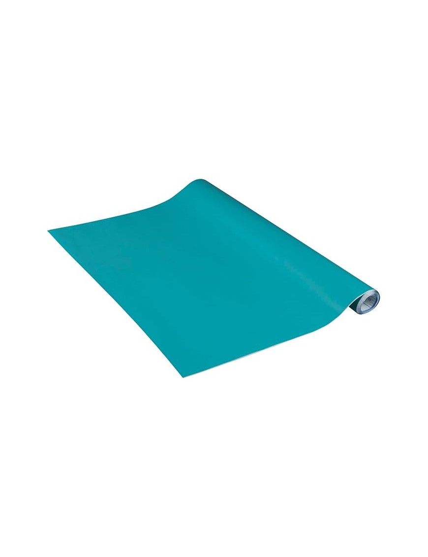 FILM AUTOADHESIVO 0.50X15 M AZUL TURQUESA