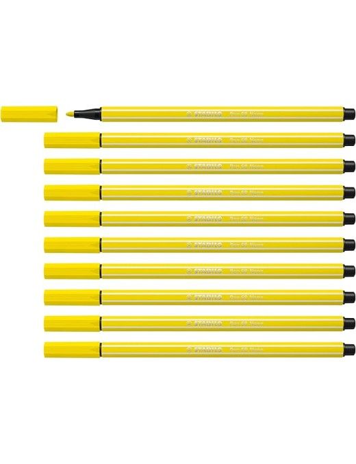 ROTULADOR STABILO POINT T 68 FLUOR AMARILLO