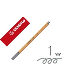 ROTULADOR STABILO POINT 88 GRIS CLARO