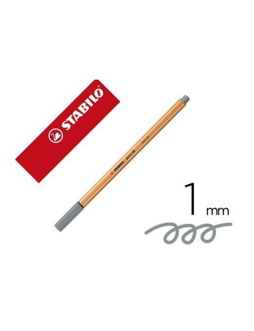 ROTULADOR STABILO POINT 88 GRIS CLARO