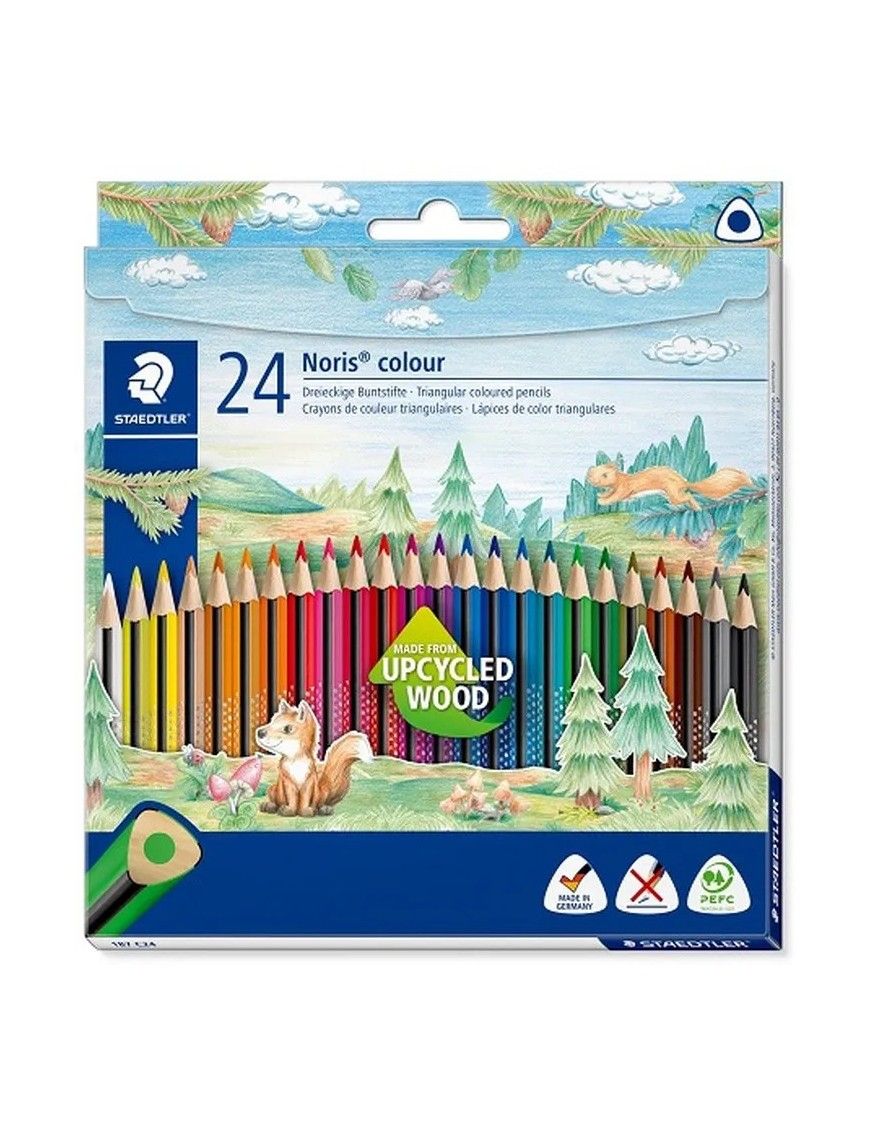 LAPICES DE COLORES SLIM TRIANGULAR 24 COLORES