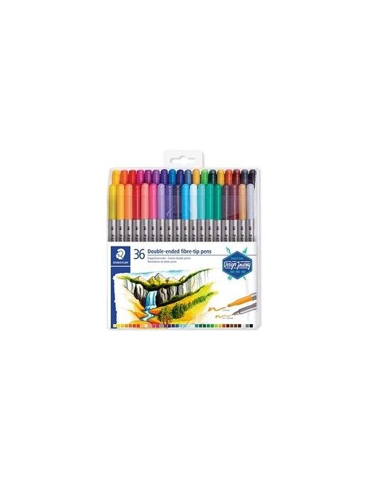 ESTUCHE 36 ROTULADORES DOBLE PUNTA STAEDTLER