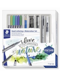 JUEGO WATERCOLOR + HAND LETERING SET