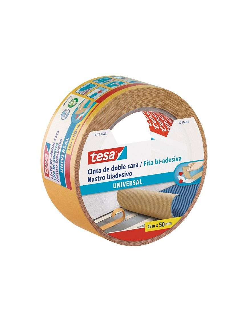 CINTA DOBLE CARA MOQUETAS TESA 25X50 M