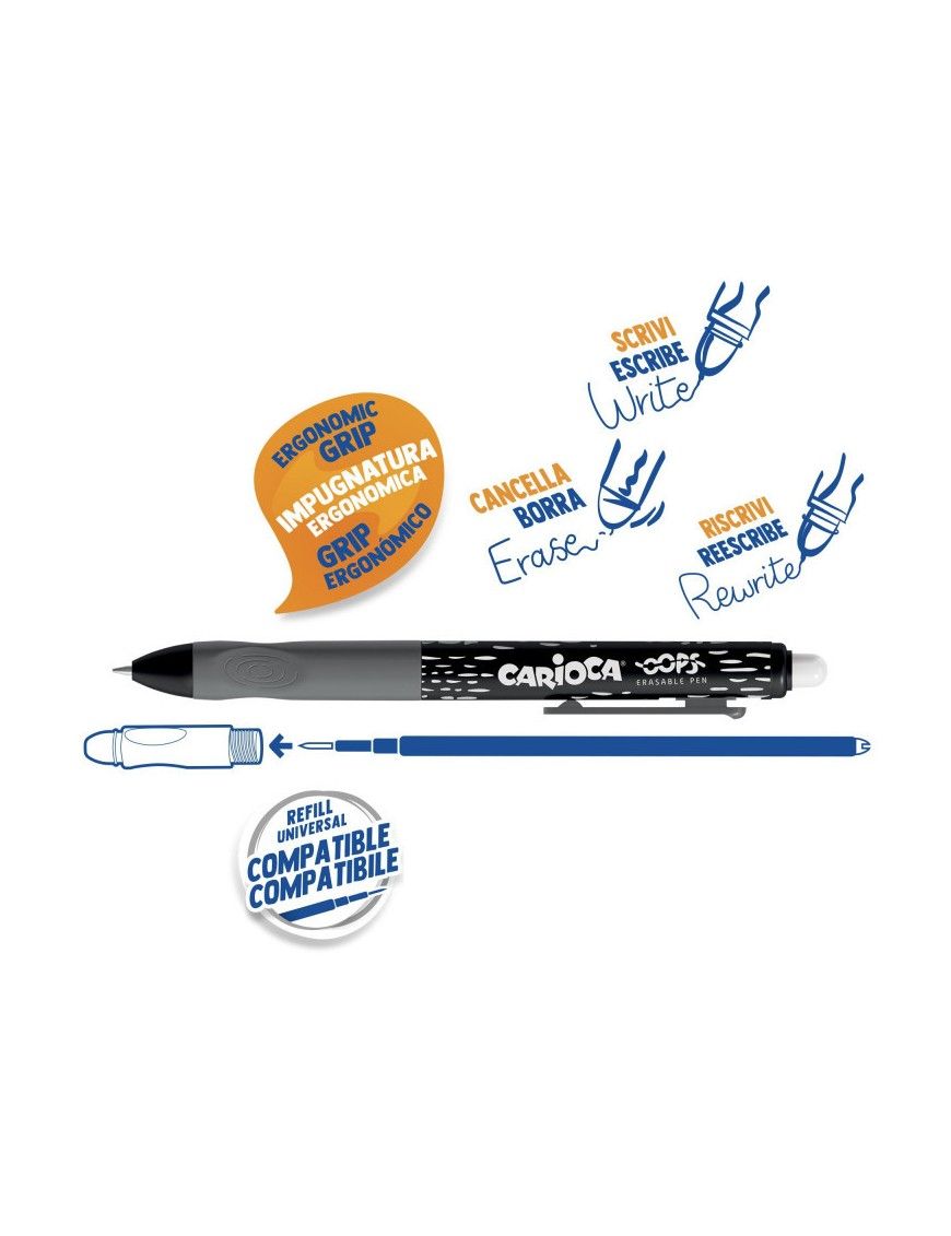 BOLIGRAFO OOPS NEGRO