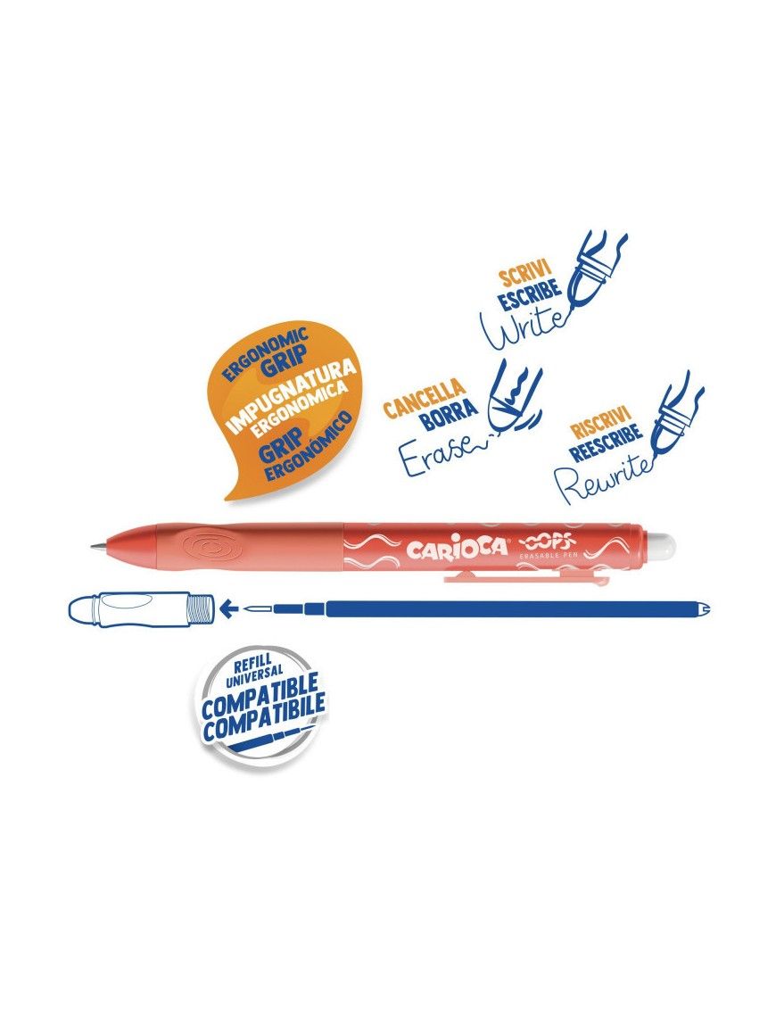 BOLIGRAFO OOPS ROJO