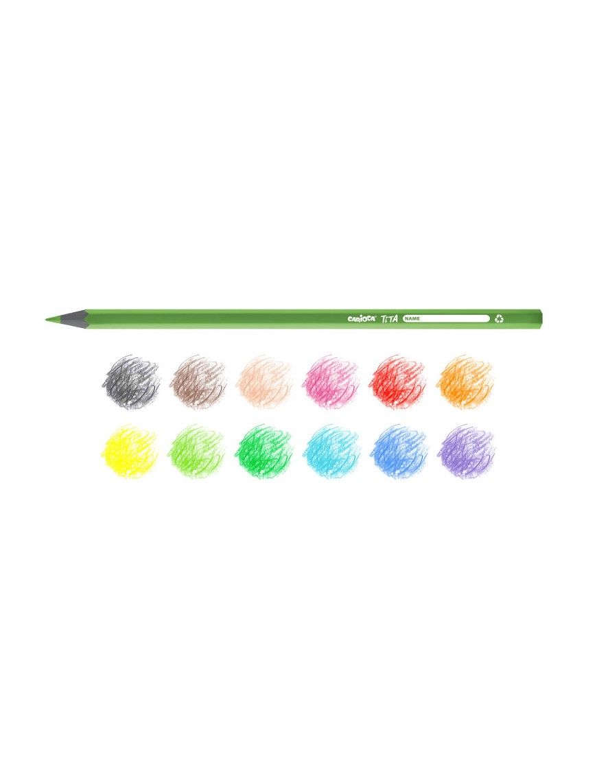LAPIZ COLORES CAJA 12 TITA CARIOCA ECO