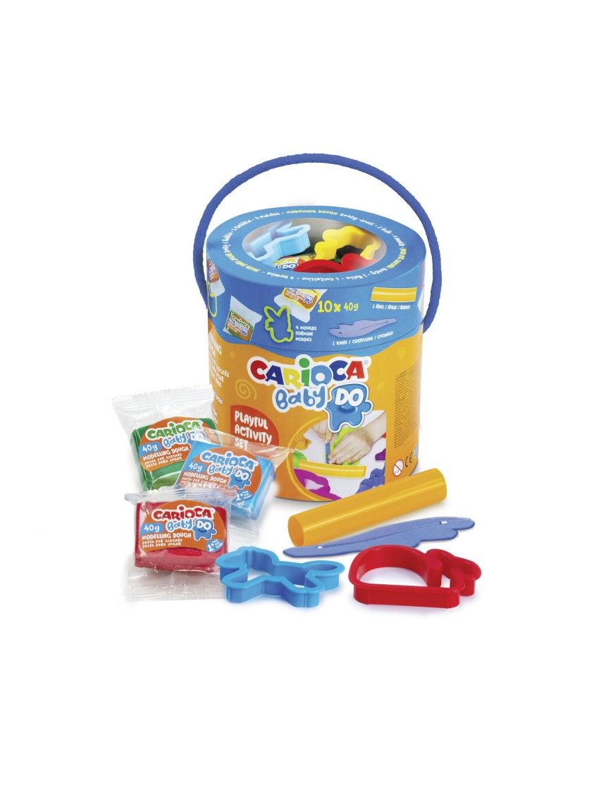 CARIOCA BABY DOUGH 10X40 GRS CON HERRAMIENTA