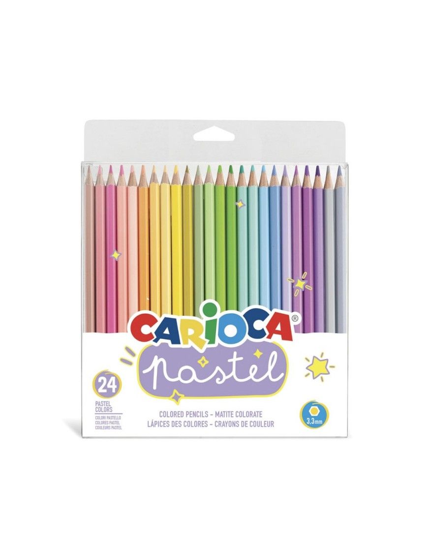 LAPICES BICOLOR PASTEL CARIOCA 24 UDS