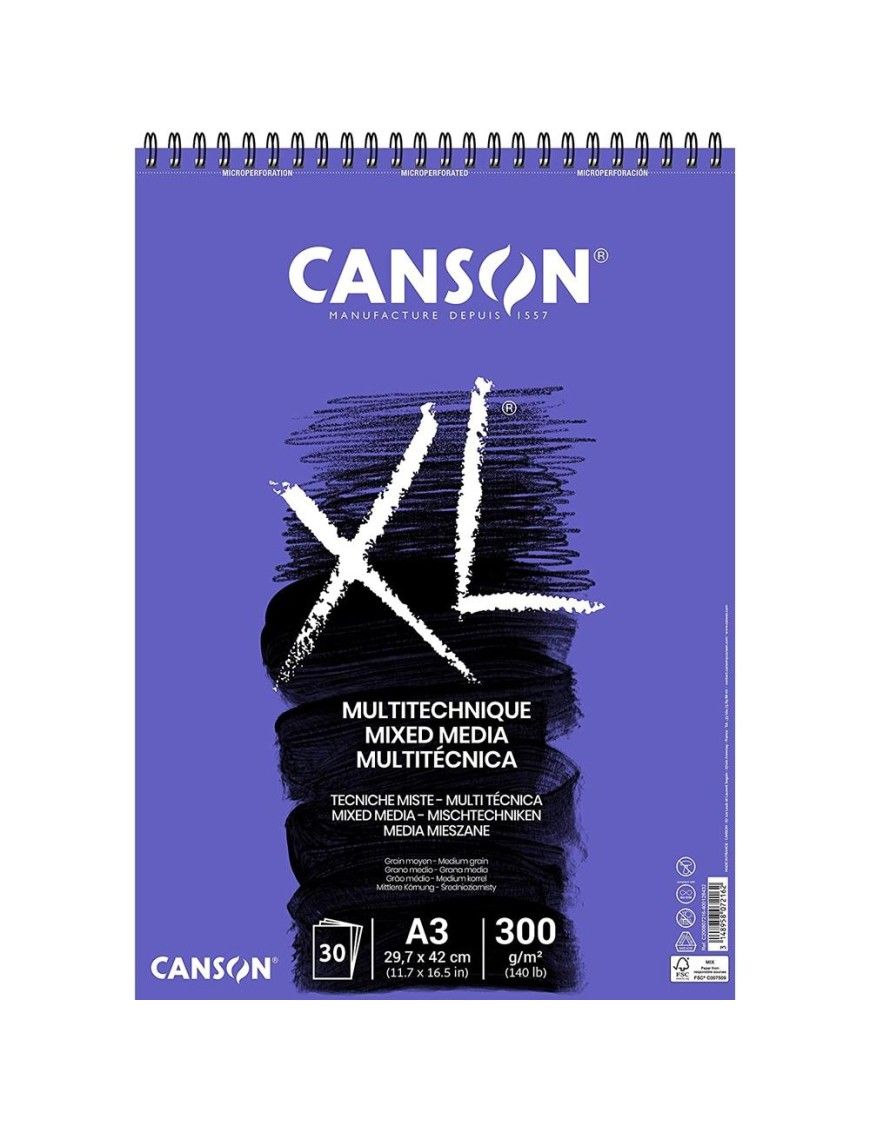 AL CANXL MIX MEDIA TEXTURED 30H A3 300G