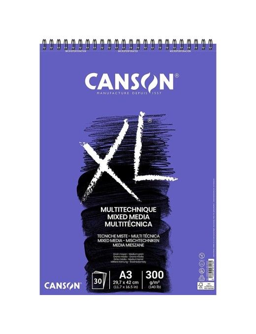 AL CANXL MIX MEDIA TEXTURED 30H A3 300G