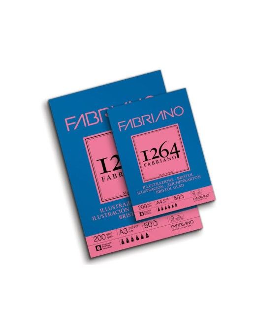 BLOCS DIBUJO F-1264 Bristol 200G A4, 50's