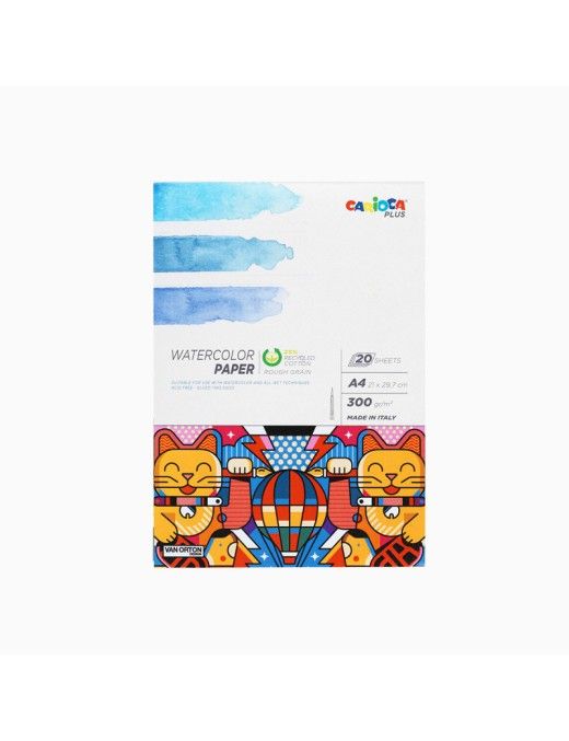 CARIOCA PLUS BLOCS DIBUJO A4 ACUARELA 300 20 H