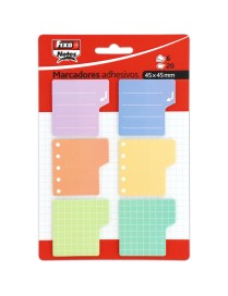 MARCADORES BANDERITAS COLORES SURTIDOS FIXO