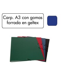 CARPETA GOMAS A3 37X50 SENCILLA GELTEX