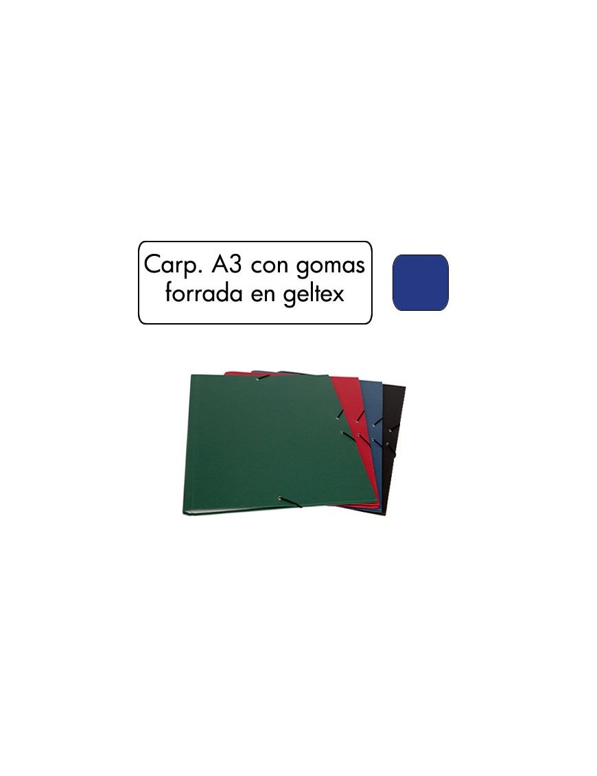 CARPETA GOMAS A3 37X50 SENCILLA GELTEX