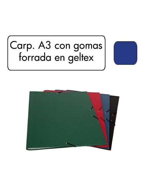 CARPETA GOMAS A3 37X50 SENCILLA GELTEX