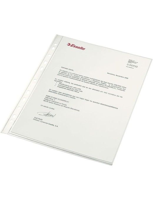 PACK 25 FUNDAS A4 PP ESSELTE 56148