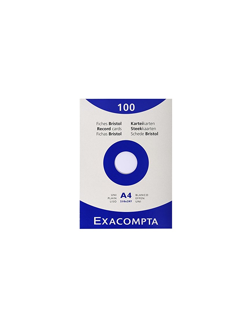 CARTULINA A4 BRISTOL EXACOMPTA 100H 205 GRS