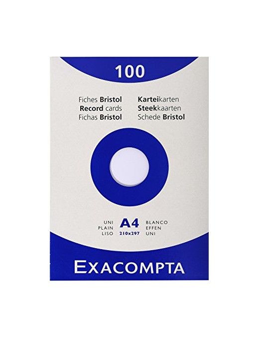 CARTULINA A4 BRISTOL EXACOMPTA 100H 205 GRS