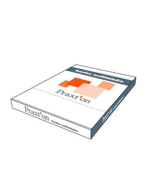 FUNDA MULTITALADRO FOLIO PIEL NARANJA C/100