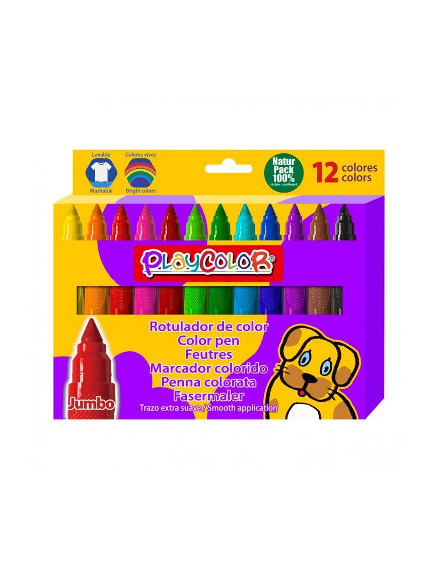 PLAYCOLOR ROTULADOR JUMBO BASIC 12 UNID