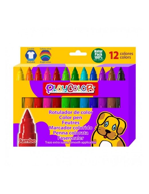 PLAYCOLOR ROTULADOR JUMBO BASIC 12 UNID