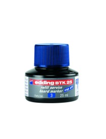 BOTE DE TINTA EDDING T-25 AZUL. 25 ML.
