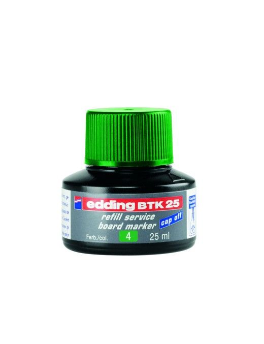 BOTE DE TINTA EDDING T-25 VERDE. 25 ML.