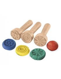 CAJA 12 SELLOS DE MADERA