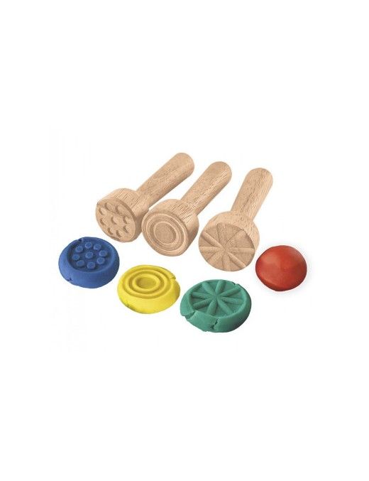 CAJA 12 SELLOS DE MADERA