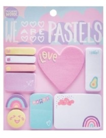 COLORING MOOVING MAW PASTEL SET NOTAS ADHE