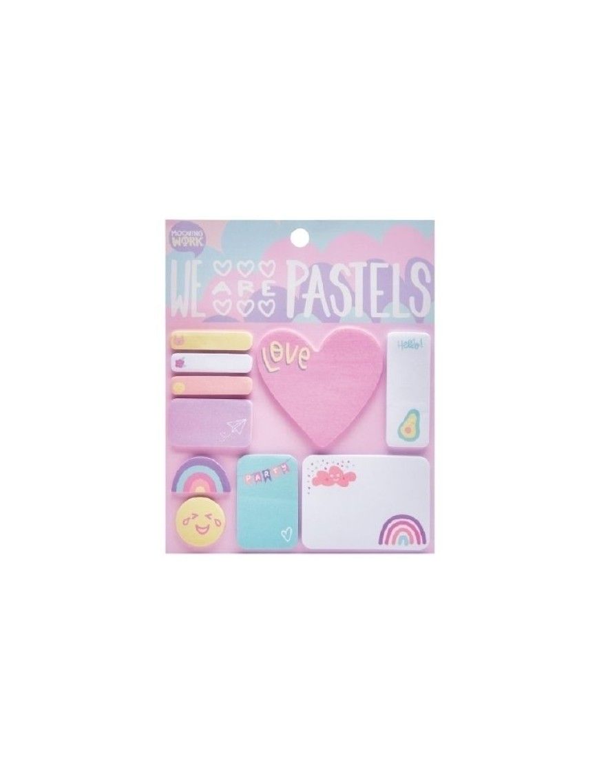COLORING MOOVING MAW PASTEL SET NOTAS ADHE