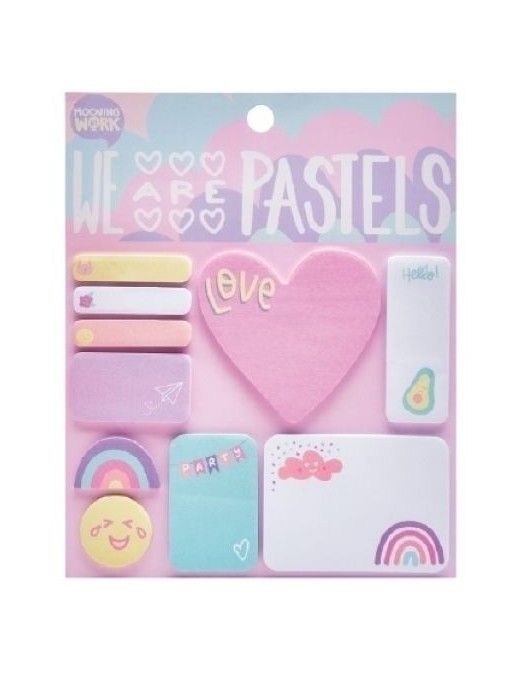 COLORING MOOVING MAW PASTEL SET NOTAS ADHE
