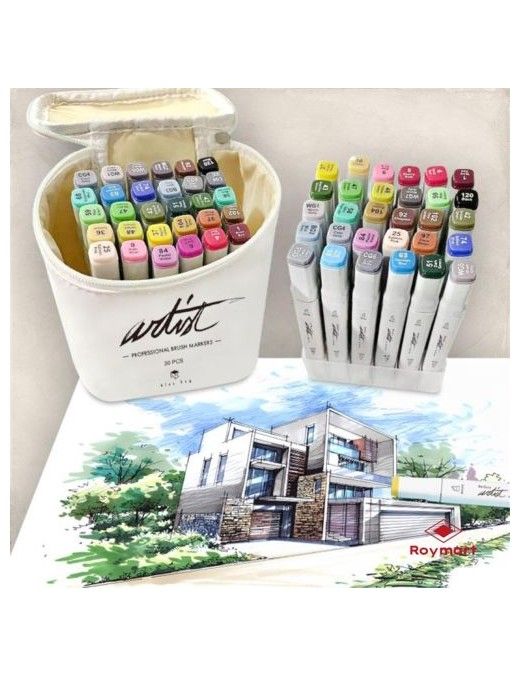 CANVAS LUXE PROFESSIONAL BRUSH MARKER 30 COLORES
