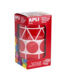 ROLLO GOMETS SURTIDOS ROJO FIGURAS 27 MM. APLI