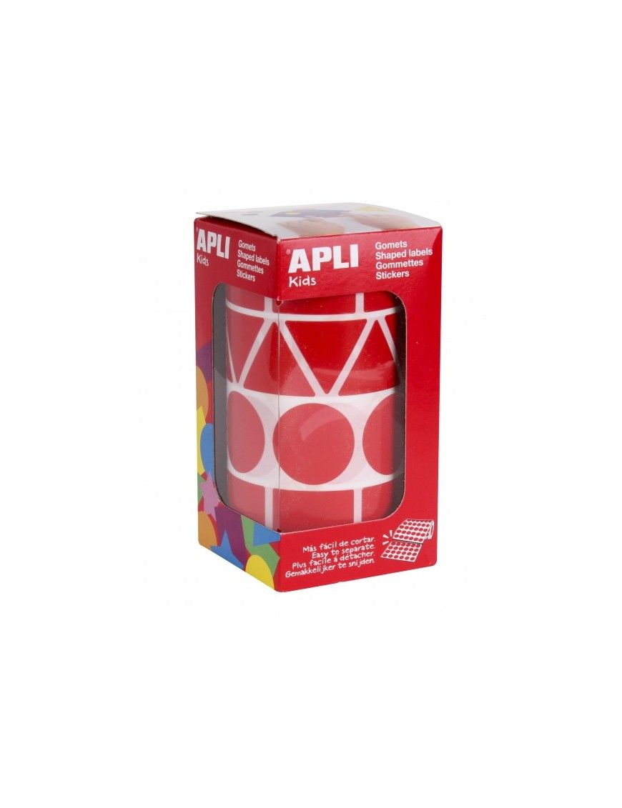 ROLLO GOMETS SURTIDOS ROJO FIGURAS 27 MM. APLI