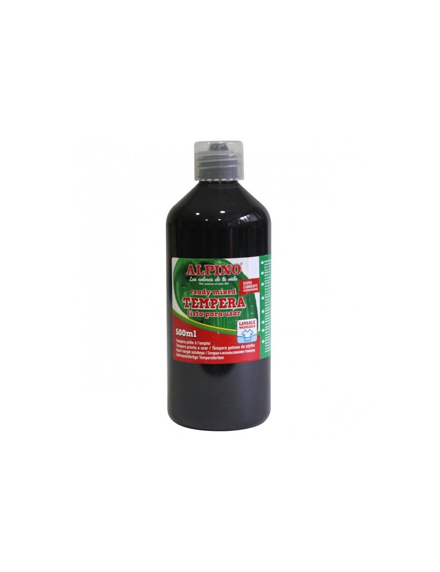 TEMPERA ALPINO 500 ML. NEGRO