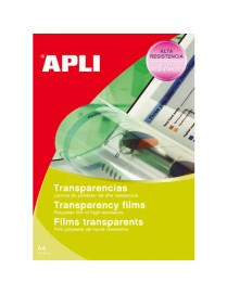 APLI 01230 CAJA 50 TRANSPARENCIAS INKJET A4