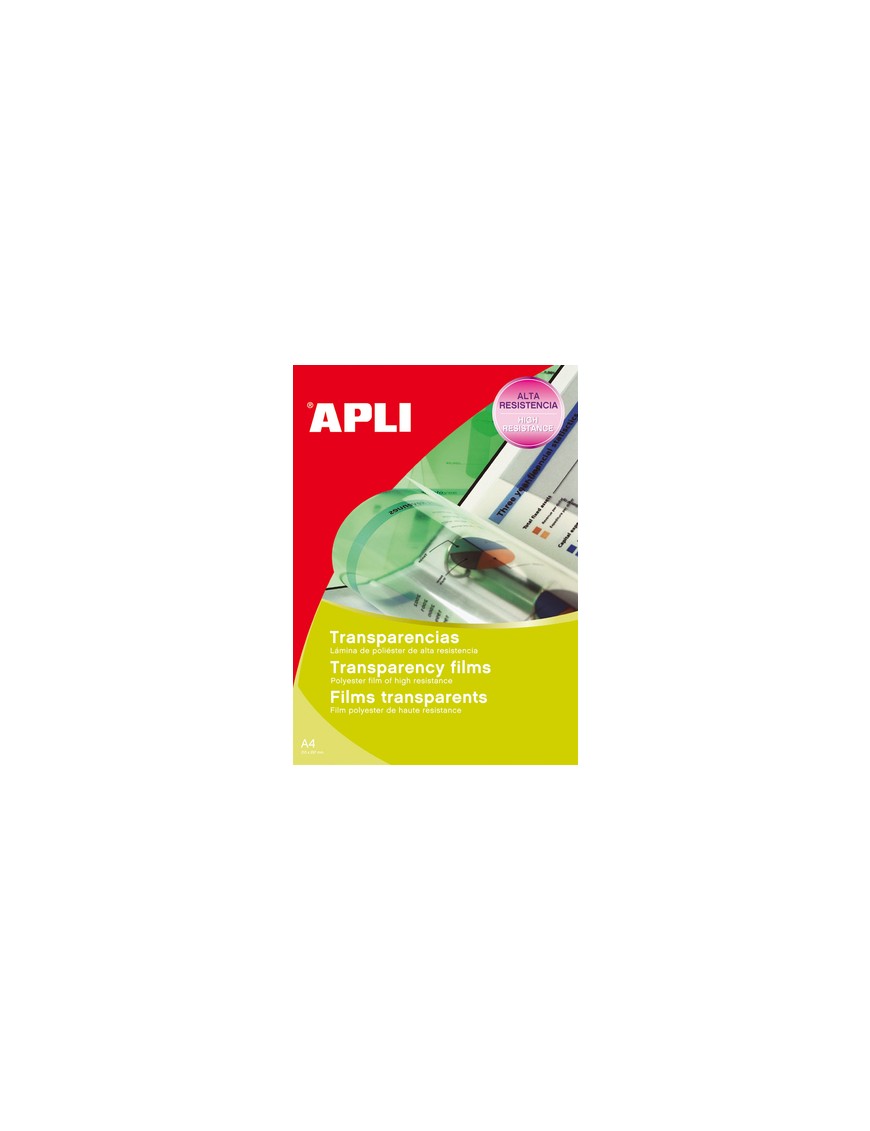 APLI 01230 CAJA 50 TRANSPARENCIAS INKJET A4