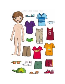 BOLSA 2 HOJAS GOMETS TEMATICOS VESTIRSE NIÑO APLI