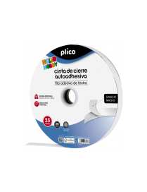 VELCRO PLICO 25 M BLANCO GANCHO MACHO