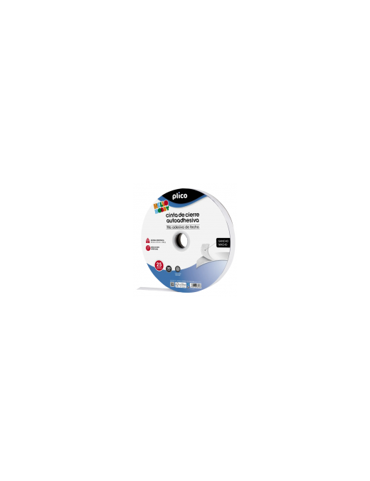 VELCRO PLICO 25 M BLANCO GANCHO MACHO