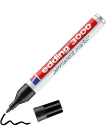 ROTULADOR PERMANENTE EDDING 3000 NEGRO 1,5-3MM.