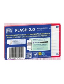 FICHA REVISION 75X125 1LINEA 30FICHAS ROJO