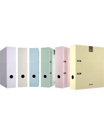 ARCHIVADOR A4 65MM FORRADO MATE PASTEL