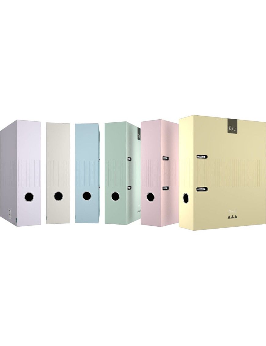 ARCHIVADOR A4 65MM FORRADO MATE PASTEL