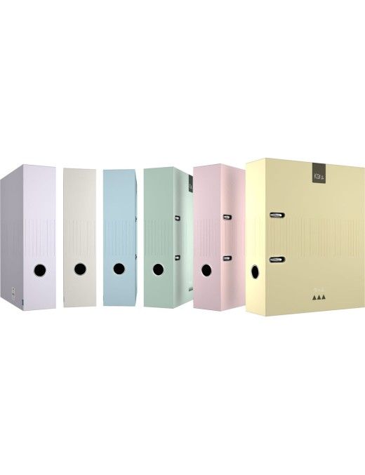 ARCHIVADOR A4 65MM FORRADO MATE PASTEL