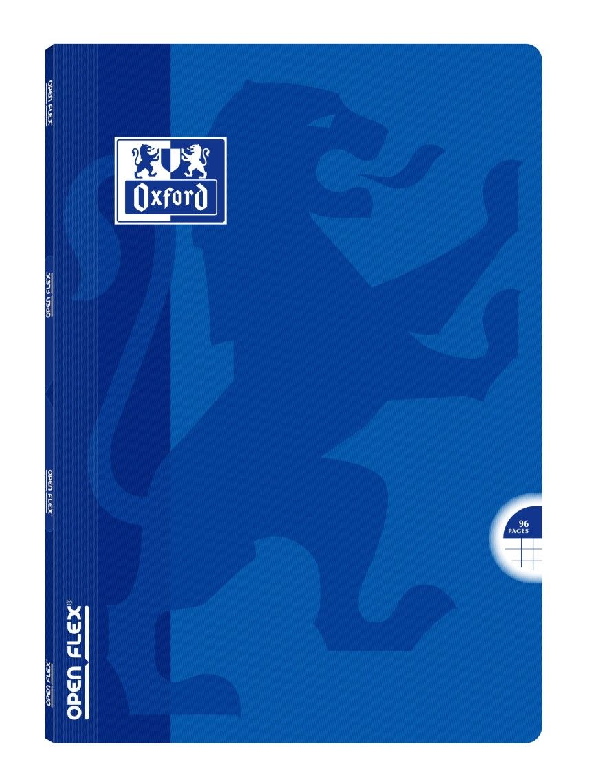 LIBRETA GRAPADA OPENFLEX A4 OXFORD AZUL 5X5