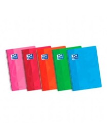 BLOC OXFORD PLASTICO Fº 4X4 80H 90 COLOR TENDENCIA